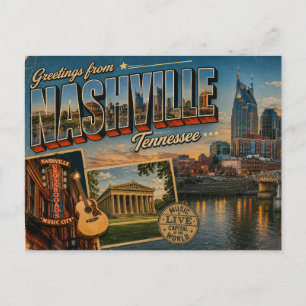 Festividades Cartão postal do centro de Nashville Tennessee