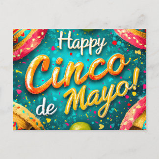 Festividades Cartão postal do Cinco de Mayo