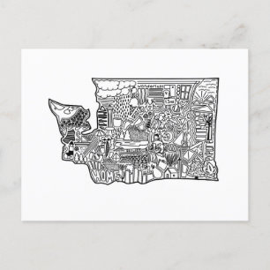 Festividades Cartão postal do Estado de Washington