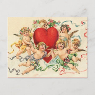 Festividades Cartão postal do Namorados Vintage Reprodutor de C