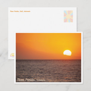 Festividades Cartão Postal do Pôr do Sol Dourado de Nusa Penida
