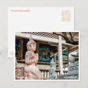 Festividades Cartão Postal do Templo Devata de Siem Reap
