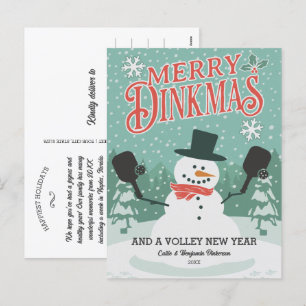Festividades Cartão postal engraçado do Dia de Natal de Pickleb