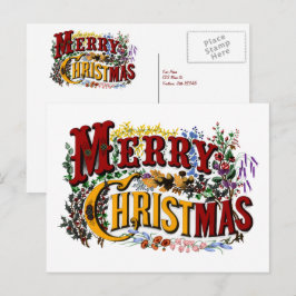 Festividades Cartão postal Feliz de Natal