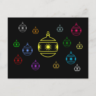 Festividades cartão postal - Ornamentos de Férias