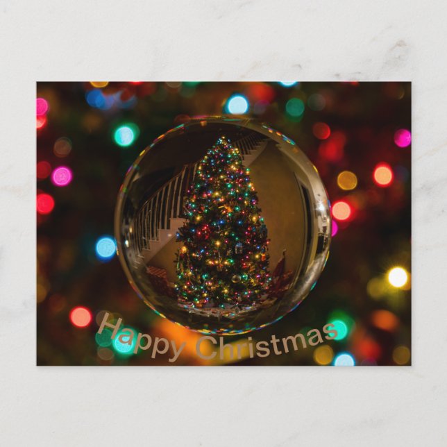 Festividades Cartão postal padrão de cor de marrom de Natal fel (Frente)