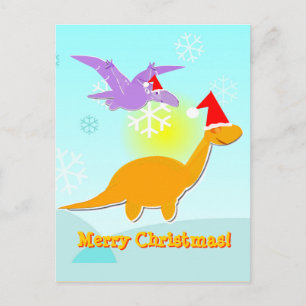 Festividades Cartão postal para as saudações de Natal Feliz