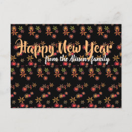Festividades Cartão postal personalizado de Ano Novo