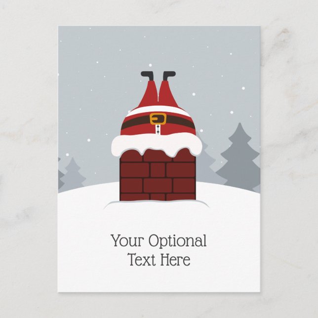 Festividades Cartão postal personalizado de Papais noeis Enrosc (Frente)