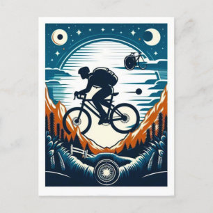 Festividades Cartão postal poster de bicicleta