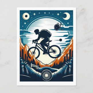 Festividades Cartão postal poster de bicicleta