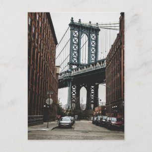 Festividades Cartão Postal Vista da Rua da Ponte de Brooklyn
