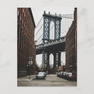 Festividades Cartão Postal Vista da Rua da Ponte de Brooklyn