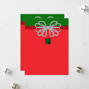 Festividades Cartão presente de Natal