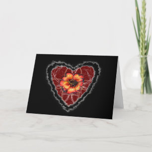 Festividades Cartão Românico de Amor com Namorados de Flor de E