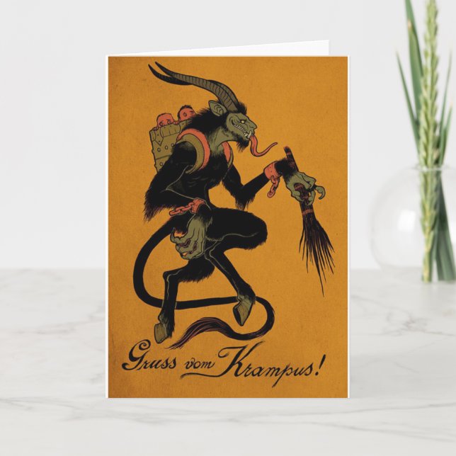 Festividades Cartão tradicional de férias Krampus (Frente)