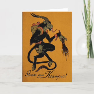 Festividades Cartão tradicional de férias Krampus