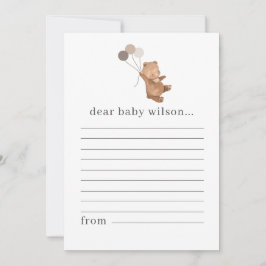 Festividades Cartaz com 3 Balões Marrons de Tempo Cartão de Not