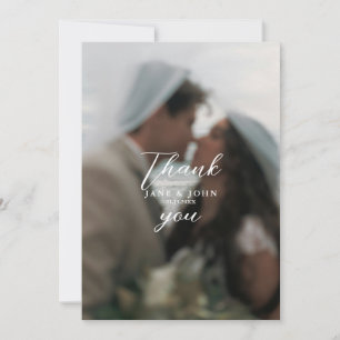 Festividades Casal Romântico Obrigado Cartão De Casamento