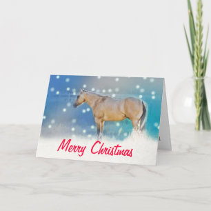 Festividades Cavalo (azul) ~ Cartão de Natal