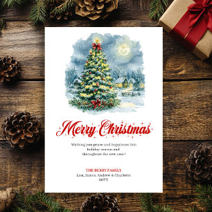 Festividades Cena de Natal elegante cartão digital de Natal