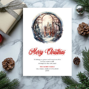 Festividades Cena de Natal minimalista cartão digital de Natal