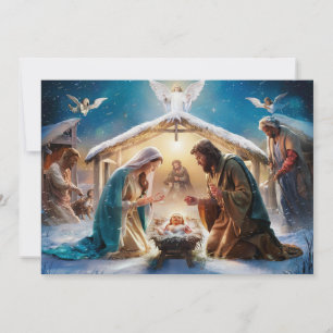 Festividades Cena Natividade Bebê Jesus Cartão de Natal #4