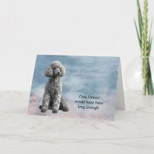 Festividades Cinza Cachorro Perda Cartão de condolências