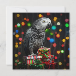 Festividades Cinzento Africano em Presentes — Cartão de Boas Fe