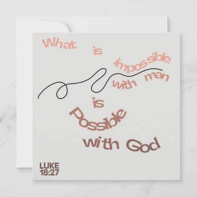 Festividades Citação de bíblia / Cartão de Saudação / Cristão (Frente)