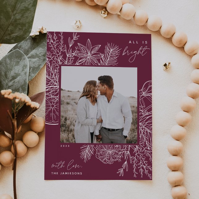 Festividades Citros e especiarias | Cartão de Feriado de Foto B (Criador carregado)