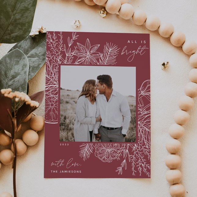 Festividades Citros e especiarias | Cartão de Feriado de Foto B (Criador carregado)