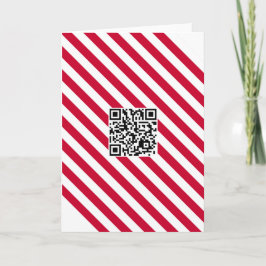 Festividades Código QR do geek Cartão de Natal Merry