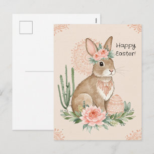 Festividades Coelho de Páscoa Cristão – Cartão Postal