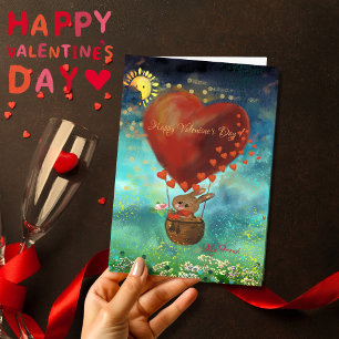 Festividades Coelho enviando cartão de amor