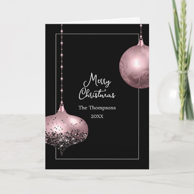 Festividades Colagem de Fotos de Família de Natal Cartão de Fér (Frente)