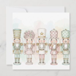 Festividades Coleção de brinquedos quebra-nozes pastéis cartão 