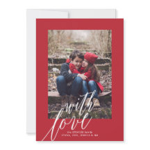 Com Cartão com fotos de Natal de Amor