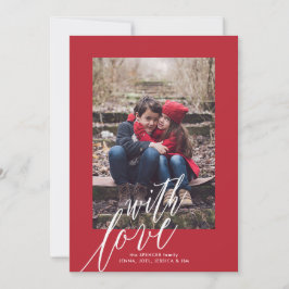 Festividades Com Cartão com fotos de Natal de Amor