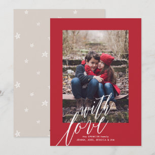 Festividades Com Cartão com fotos de Natal de Amor