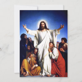 Festividades Consolador. Cartão Religioso de Páscoa de Belas Ar