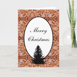 Festividades Cookies/Árvore de pão de cartão de Natal