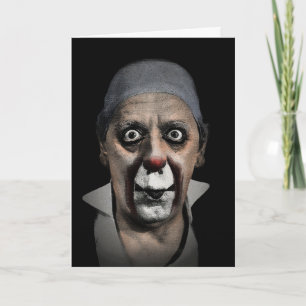 Festividades Creepy Grock, o Cartão de Aniversário do Palhaç