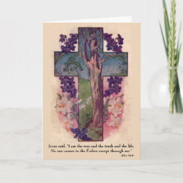 Festividades Cruz e árvore John: 14: Cartão de 6 cristãos