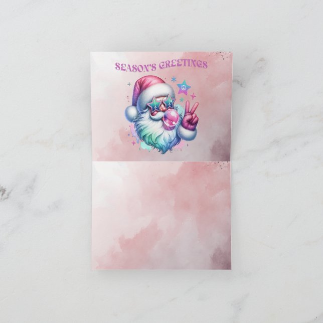 Festividades Cumprimentos de Férias Cartão de Natal Dobrado (Interior)