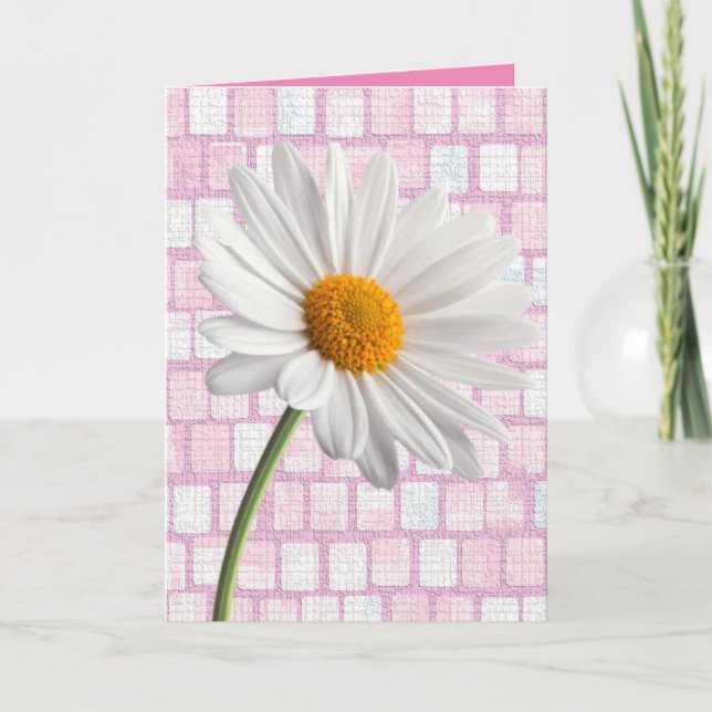 Festividades Daisy do Cartão de Saudação de dia de os namorados (Frente)