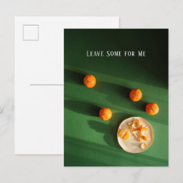 Festividades Deixe Alguma para Mim, cartão postal de frutas cít