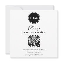 Deixe-nos uma revisão | Código QR Cartão de visita