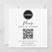 Deixe-nos uma revisão | Código QR Cartão de visita