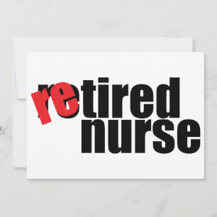 Festividades dentro simples do cartão de aposentação de enferme